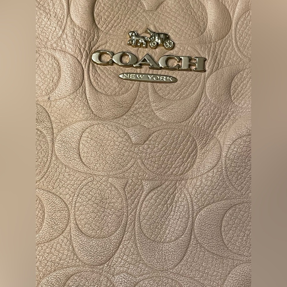 Coach Beige Leather Ava Tote